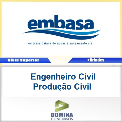 Apostila EMBASA 2017 Engenheiro Civil Produção Civil