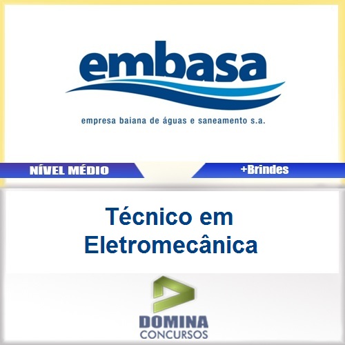 Apostila EMBASA 2017 Técnico em Eletromecânica