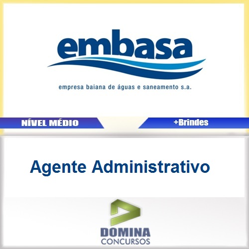 Apostila EMBASA 2017 Agente Administrativo