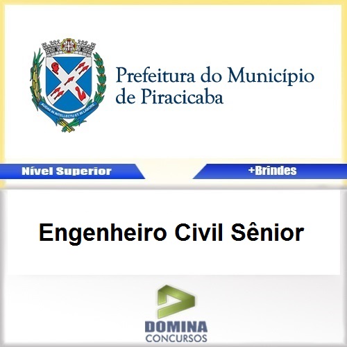 Apostila Piracicaba SP 2017 Engenheiro Civil Sênior