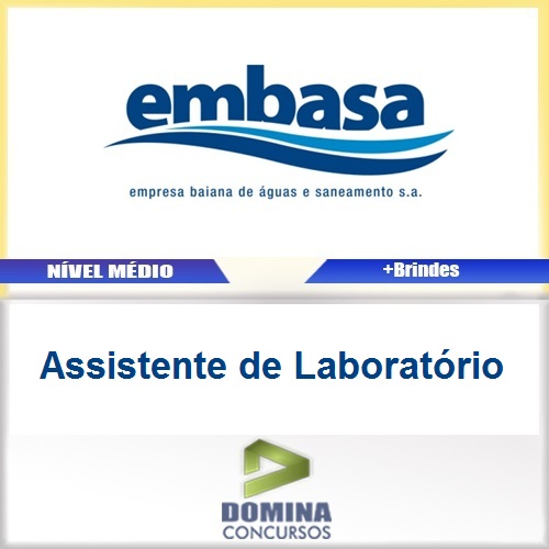 Apostila EMBASA 2017 Assistente de Laboratório