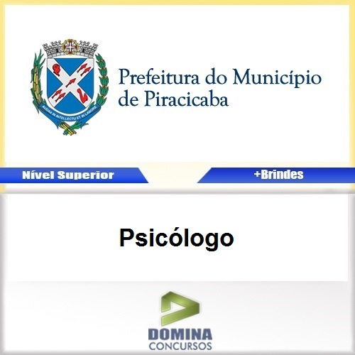 Apostila Concurso Piracicaba SP 2017 Psicólogo