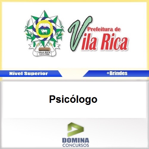 Apostila Concurso Vila Rica MT 2017 Psicólogo