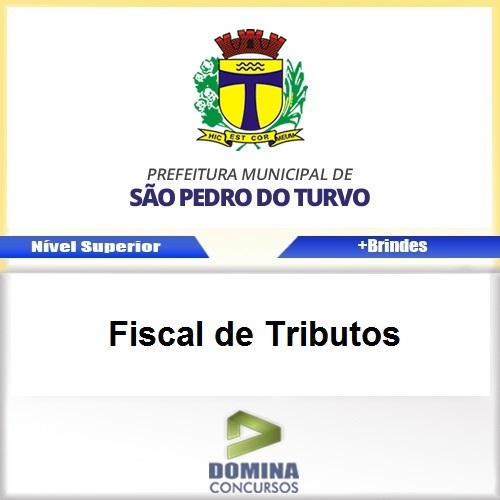 Apostila São Pedro do Turvo SP 2017 Fiscal de Tributos