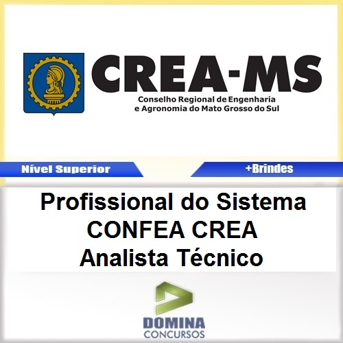 Apostila CREA MS 2017 PROF Sistema Analista Técnico