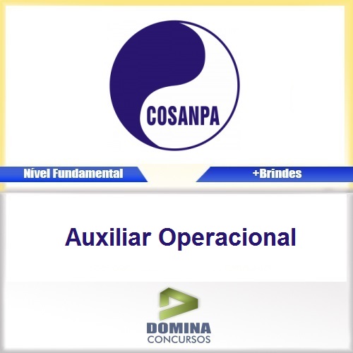 Apostila Concurso COSANPA 2017 Auxiliar Operacional