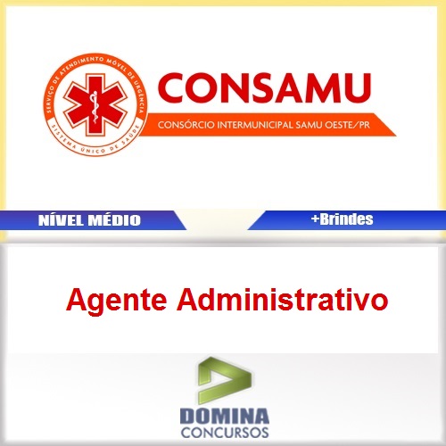 Apostila CONSAMU 2017 Agente Administrativo