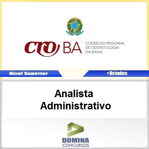 Apostila CRO BA 2017 Analista Administrativo