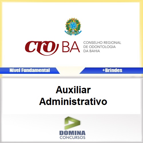 Apostila CRO BA 2017 Auxiliar Administrativo PDF