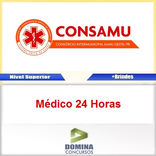 Apostila Concurso CONSAMU 2017 Médico 24 Horas