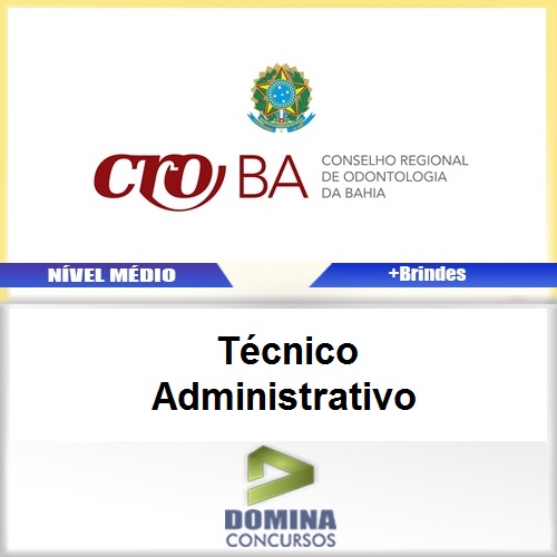 Apostila CRO BA 2017 Técnico Administrativo