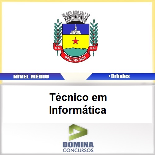 Apostila Apucarana PR 2017 Técnico em Informática