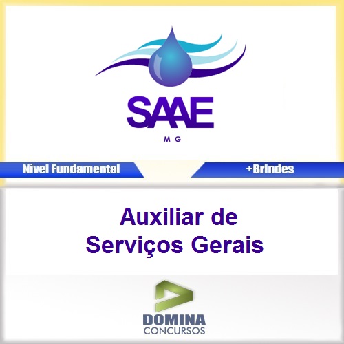 Apostila SAAE MG 2017 Auxiliar de Serviços Gerais