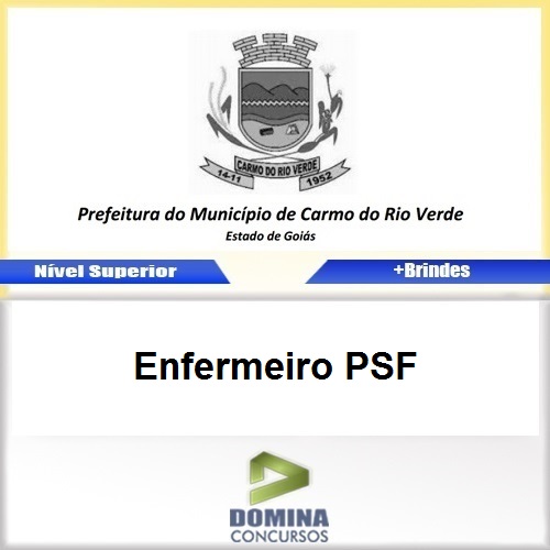 Apostila Carmo do Rio Verde GO 2017 Enfermeiro PSF