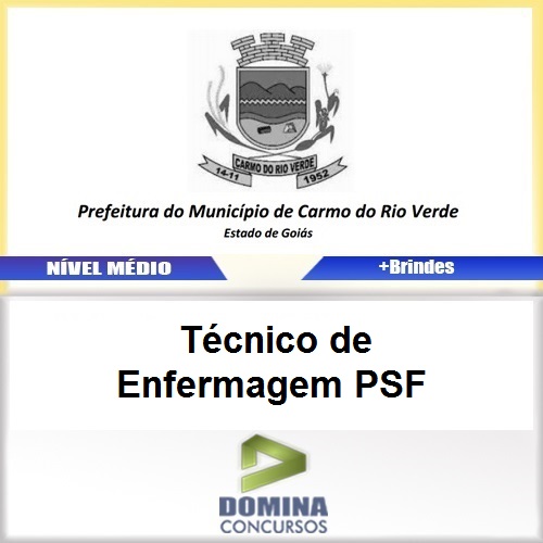 Apostila Carmo do Rio Verde GO Técnico Enfermagem PSF