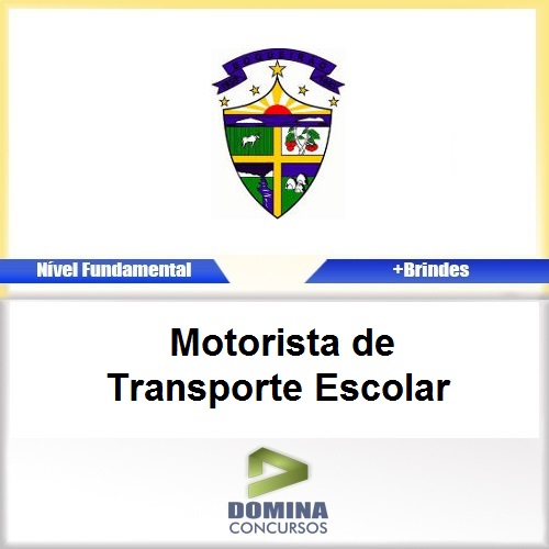 Apostila Boqueirão PB 2017 Motorista Escolar