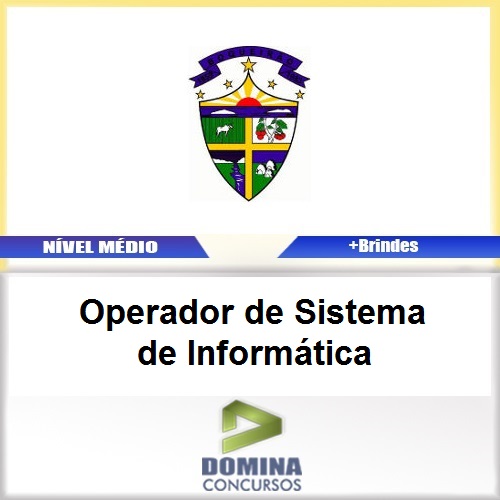 Apostila Boqueirão PB 2017 Operador de Informática