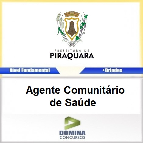 Apostila Piraquara PR 2017 Agente Comunitário de Saúde