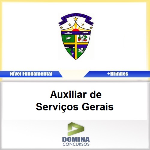 Apostila Boqueirão PB 2017 Auxiliar Serviços Gerais