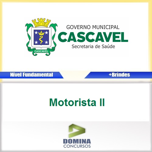 Apostila Concurso Cascavel PR 2017 Motorista II