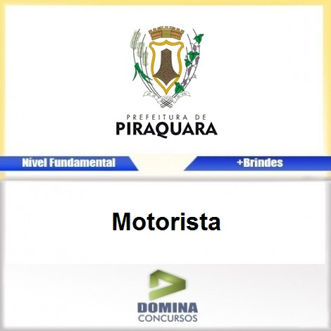 Apostila Concurso Piraquara PR 2017 Motorista