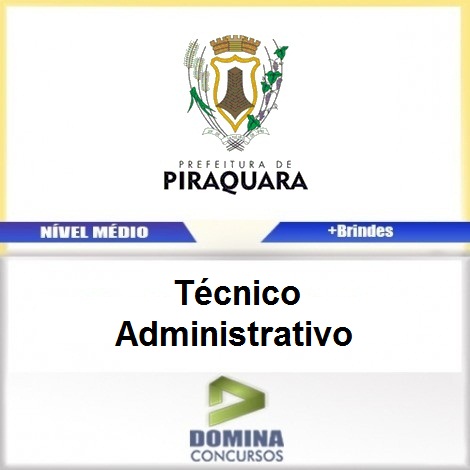 Apostila Piraquara PR 2017 Técnico Administrativo