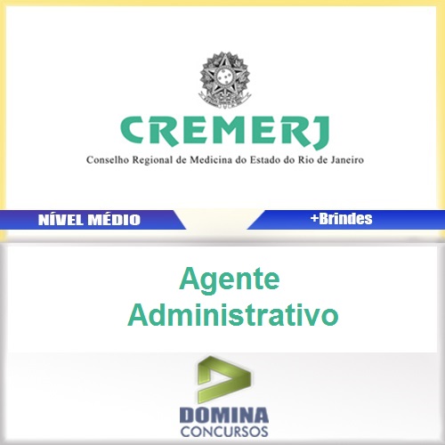 Apostila CREMERJ 2017 Agente Administrativo PDF