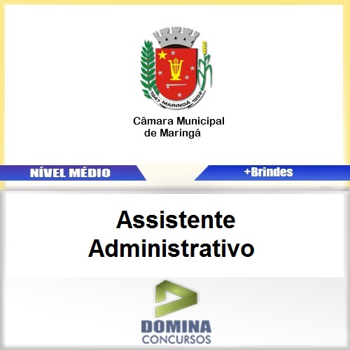 Apostila Maringá PR 2017 Assistente Administrativo