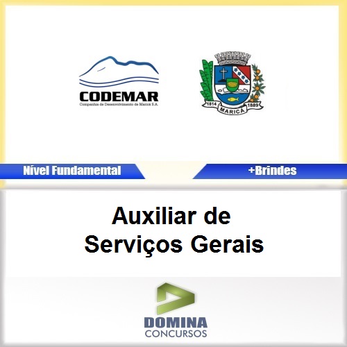 Apostila CODEMAR RJ 2017 Auxiliar de Serviços Gerais
