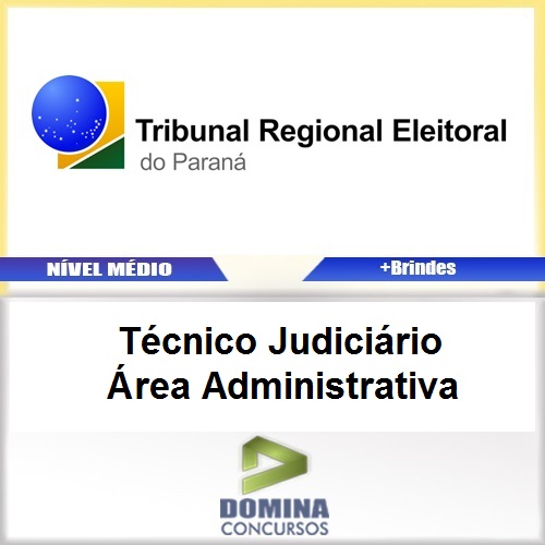 Apostila TRE PR 2017 Técnico Judiciário Administrativa