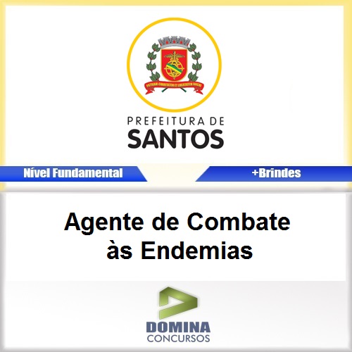 Apostila Santos SP 2017 Agente de Combate às Endemias