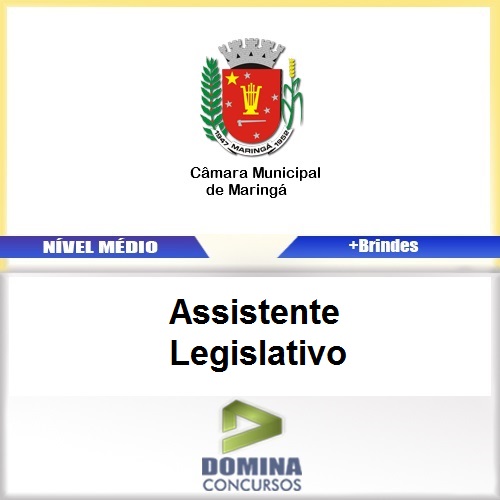 Apostila Maringá PR 2017 Assistente Legislativo