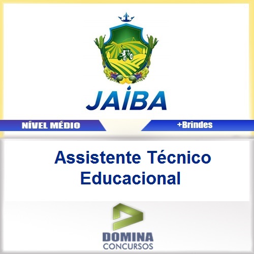 Apostila Jaíba MG 2017 Assistente Técnico Educacional