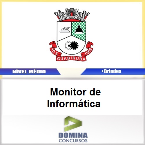 Apostila Guabiruba SC 2017 Monitor de Informática