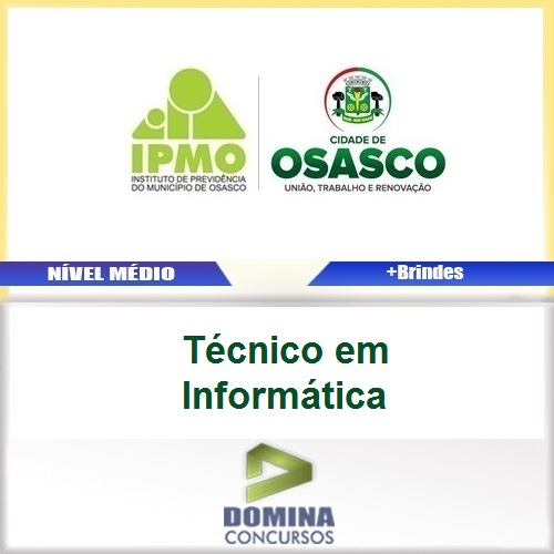 Apostila IPMO Osasco SP 2017 Técnico em Informática