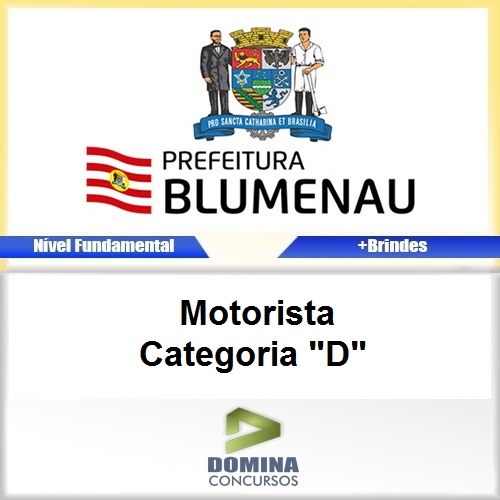 Apostila Blumenau SC 2017 Motorista Categoria D