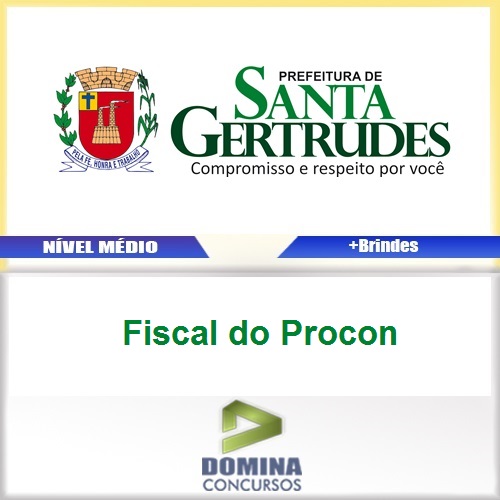 Apostila Santa Gertrudes 2017 Fiscal do Procon