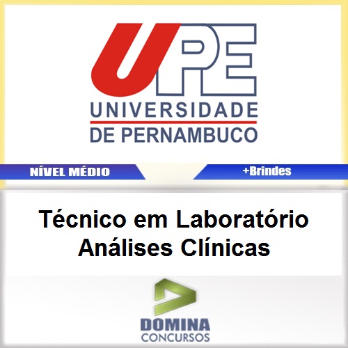 Apostila UPE 2017 Técnico Laboratório Análises Clínicas