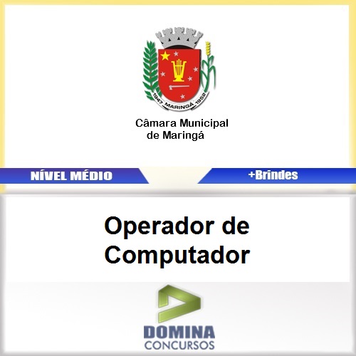 Apostila Maringá PR 2017 Operador de Computador