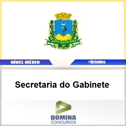 Apostila Caconde SP 2017 Secretaria do Gabinete