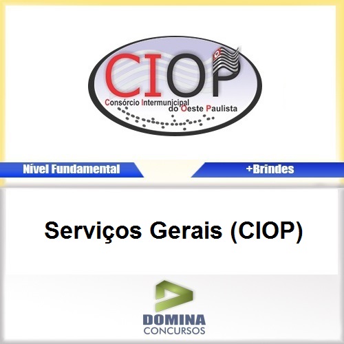 Apostila Concurso CIOP 2017 Serviços Gerais CIOP