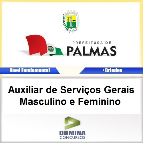 Apostila Palmas PR 2017 Auxiliar de Serviços Gerais