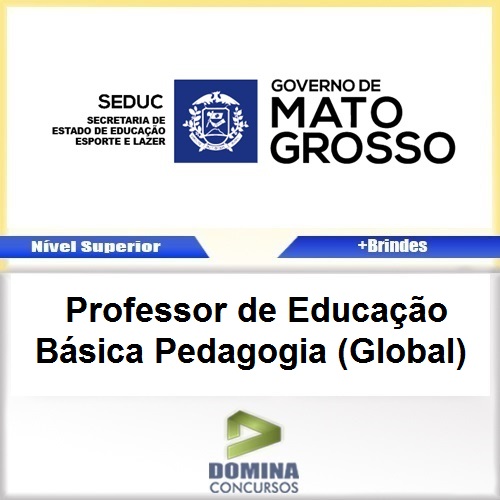 Apostila SEDUC MT 2017 Professor de Pedagogia Global