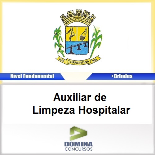 Apostila Correntina BA 2017 Auxiliar Limpeza Hospitalar