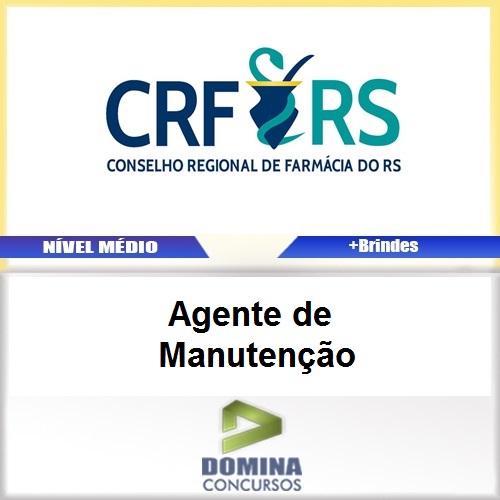 Apostila CRF RS 2017 Agente de Manutenção PDF