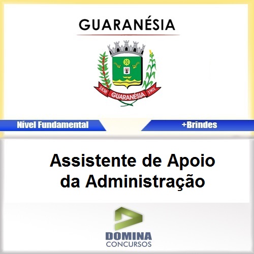 Apostila Guaranésia MG 2017 Assistente Apoio da ADM