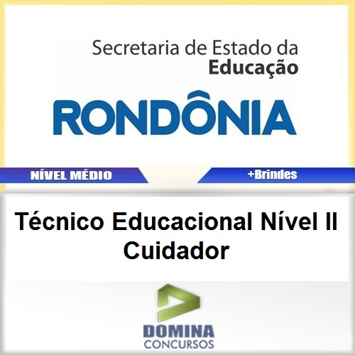 Apostila SEDUC RO 2017 TEC Educacional Cuidador