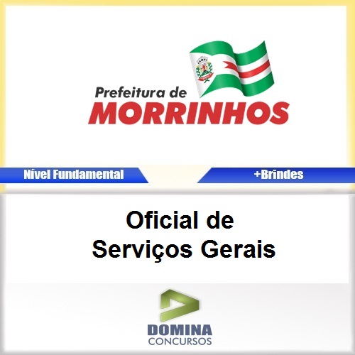 Apostila Morrinhos GO 2017 Oficial de Serviços Gerais