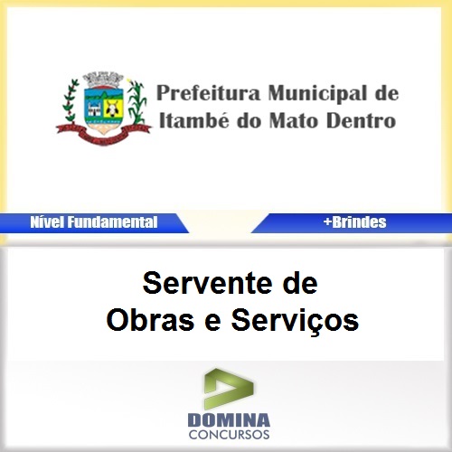 Apostila Itambé Mato Dentro 2017 Servente de Obras