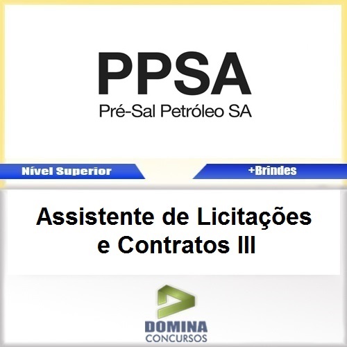 Apostila Pré Sal PPSA 2017 ASS Licitações e Contratos III